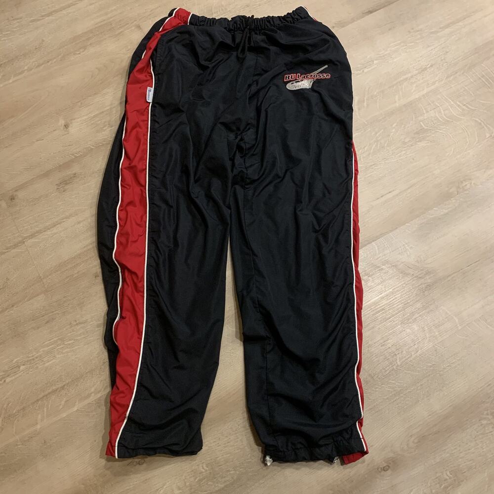 Vintage 90s/Y2K Boathouse Boston University Terriers Lacrosse Track Pants Mens M